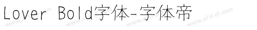 Lover Bold字体字体转换